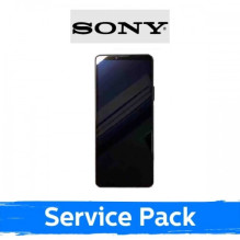 Ekranas skirtas Sony Xperia 10 IV juodas su rėmeliu (Service Pack)