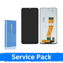 Ekranas skirtas Samsung A035G A03 EU juodas (Service Pack / Aftermarket)(NF version)