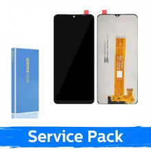 Ekranas skirtas Samsung A125 A12 / A326 A32 5G juodas (Service Pack / Aftermarket)(NF version)