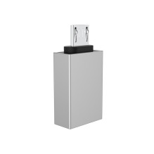 Adapter Borofone BV2 MicroUSB OTG gray