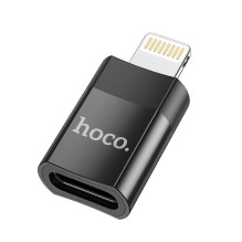 Adapter Hoco UA17 Lightning to Type-C black