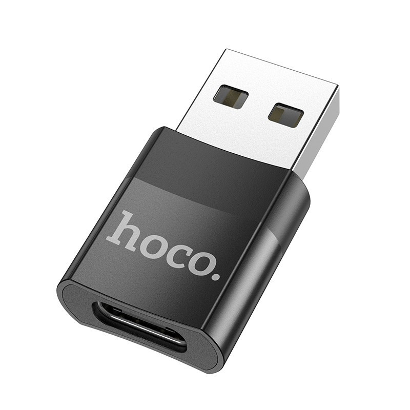 Adapter Hoco UA17 USB-A to Type-C black