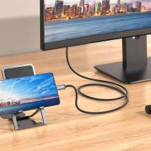 Adapteris Hoco UA27 USB-C to HDMI pilkas