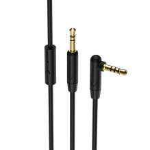 Audio adapteris 3,5mm į 3,5mm Borofone BL5 AUX su mikrofonu juodas