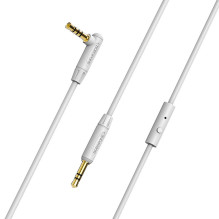 Audio adapteris 3,5mm į 3,5mm Borofone BL5 AUX su mikrofonu pilkas