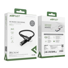 Audio adapter Acefast C1-05 MFi Lightning to 3.5mm (F) 0.18m black