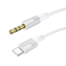 Audio kabelis Borofone BL19 USB-C to 3,5mm baltas