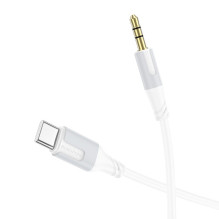 Audio cable Borofone BL19 USB-C to 3.5mm white