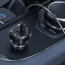 Automobilinis įkroviklis Acefast B2 72W 2xUSB-C juodas