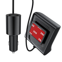 Automobilinis įkroviklis Acefast B8 90W Car HUB 3xUSB-A / Type-C juodas