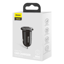 Car charger Baseus Grain Pro 2xUSB-A 4.8A black CCALLP-01