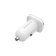 Car charger Borofone BZ12 with 2 USB connections (2.4A) white