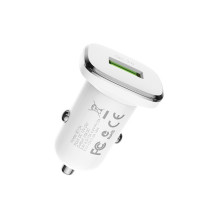 Car charger Borofone BZ12A Quick Charge 3.0 (3.0A) white