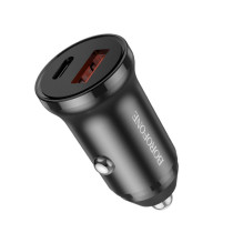 Car charger Borofone BZ18A USB-A / Type-C PD20W+QC3.0 black