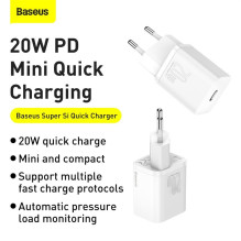 Charger Baseus Super Si 20W white CCSUP-B02