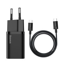 Charger Baseus Super Si 25W + Type-C 1.0m black TZCCSUP-L01