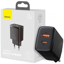 Charger Baseus USB + Type-C 20W black CCXJ-B01