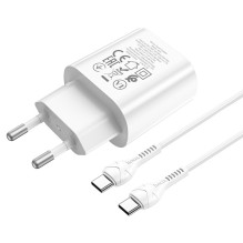 Charger Hoco N22 PD25W + Type-C white