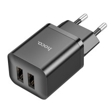 Charger Hoco N25 2xUSB-A (2.1A) black