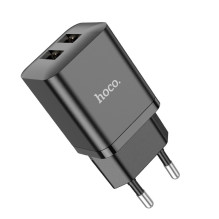 Įkroviklis Hoco N25 2xUSB-A (2.1A) juodas