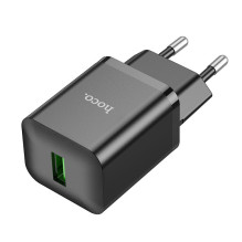 Įkroviklis Hoco N26 USB-A Quick Charge 3.0 18W juodas