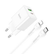 Charger Hoco N28 PD20W+QC3.0 + Lightning white