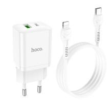 Charger Hoco N28 PD20W+QC3.0 + Lightning white