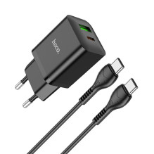 Charger Hoco N28 PD20W+QC3.0 + Type-C black