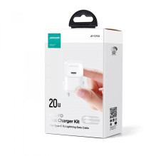 Charger Joyroom JR-TCF02 Type-C PD20W + Lightning 1.0m white