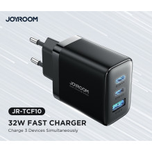 Charger Joyroom JR-TCF10 2xUSB-C / USB-A 32W black