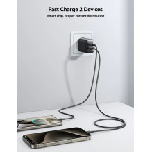 Charger Joyroom JR-TCF13 USB-C / USB-A 25W black