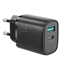 Charger Joyroom L-QP2011 USB / Type-C PD+QC3.0 20W black