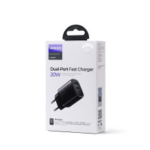 Charger Joyroom L-QP2011 USB / Type-C PD+QC3.0 20W black