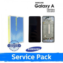 Ekranas skirtas Samsung A536 A53 5G su rėmeliu / Blue / (Service Pack)