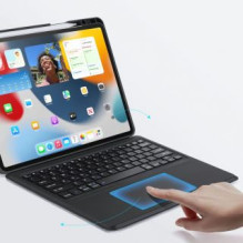 Dux Ducis Dux Ducis DK serijos Bluetooth klaviatūros dėklas, skirtas Apple iPad Pro 12.9 (2020 / 2021 / 2022) – juodas