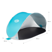 NILS CAMP self-folding beach tent NC3174 Turquoise grey