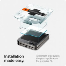 Spigen Spigen Glas.tR EZ Fit grūdintas stiklas Samsung Galaxy Z Flip 6 - 2 vnt.