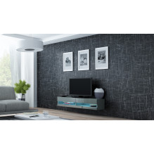 Cama TV stand VIGO NEW 30 / 140 / 40 grey / grey gloss