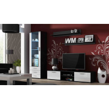 Cama TV stand SOHO 180 black / white gloss