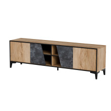 Cama 4D RTV cabinet OVO 180x38xH53 oak / concrete