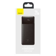 Išorinė baterija Power Bank Baseus Bipow 20W 10000mAh + MicroUSB 0.25m juoda PPBD050301