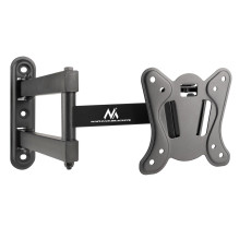 Maclean MC-417 Full Motion TV Monitor Wall Mount 13-32&quot; 30kg max. VESA 100x100 Black Powder Coated Universal Holder