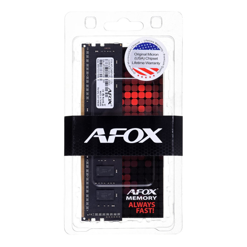 Atminties modulis AFOX DDR4 16GB 2666MHZ RANK1 4CHIP (AFLD416FH2P)