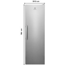 ELECTROLUX LRT6ME38U2 Nofrost 186cm pilkas E šaldytuvas