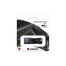 Kingston Technology DataTraveler 64GB nešiojamasis USB 3.2 Gen 1 Exodia Onyx