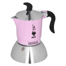 Bialetti 6585 Moka pot 0.09 L Black, Pink, Silver