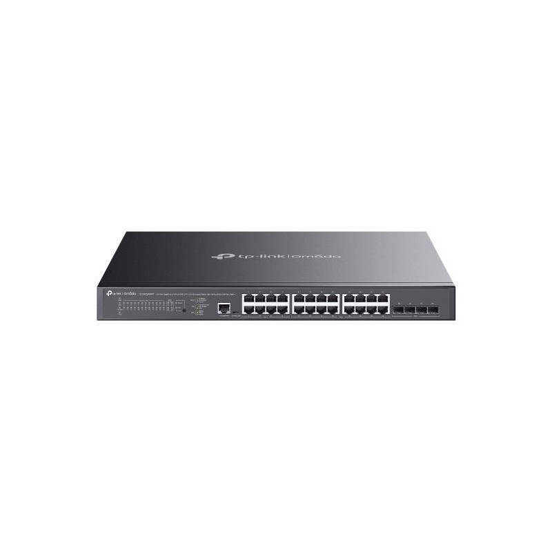 Switch, TP-LINK, Omada, SG3428XMPP, Rack, 24x10Base-T / 100Base-TX / 1000Base-T, 4xSFP+, 1xConsole, 1, PoE+ ports 16, 50