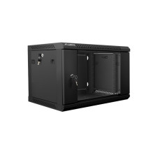 Lanberg wall mounted 19&quot; rack cabinet 6U 600x450 black wf01-6406-10b