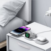 Tech-Protect Tech-Protect QI15W-A32 3in1 indukcinis įkroviklis su MagSafe išmaniajam telefonui / Apple Watch / AirPods -