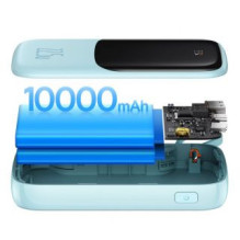 Baseus RETURNED ITEM Baseus Qpow powerbank 10000mAh built-in USB Type-C cable 22.5W Quick Charge SCP AFC FCP blue (PPQD0